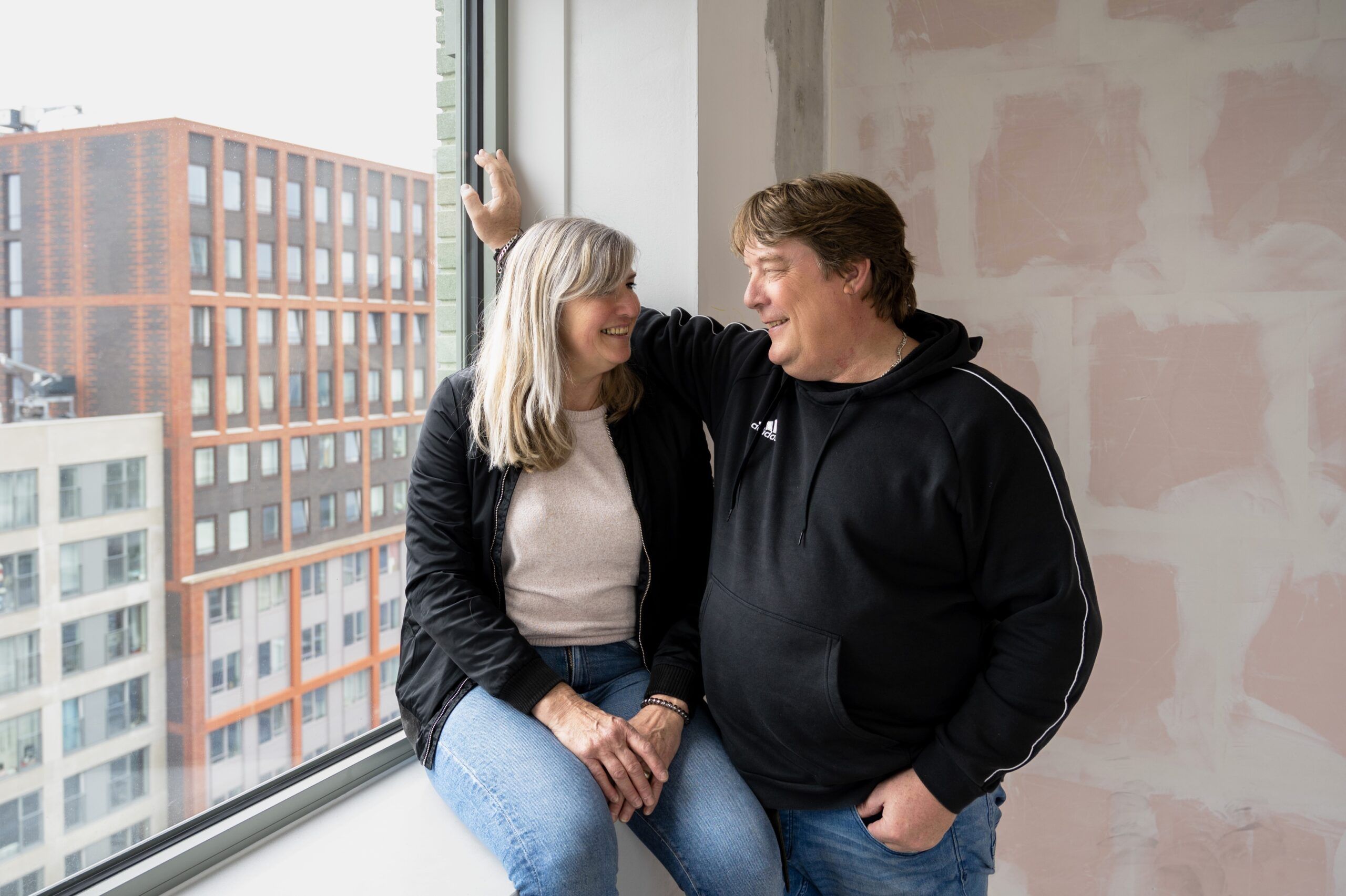 Kopers in nieuwe woning